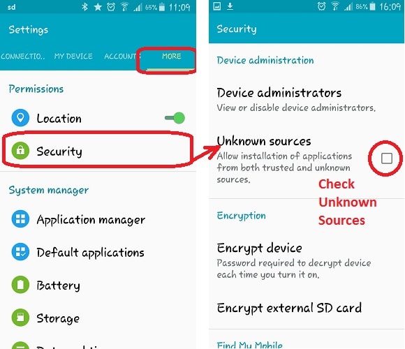 Installer des applications qui ne sont pas sur Android Market