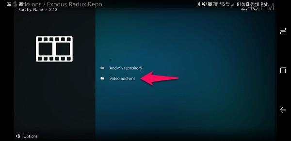إضافات Kodi Exodus