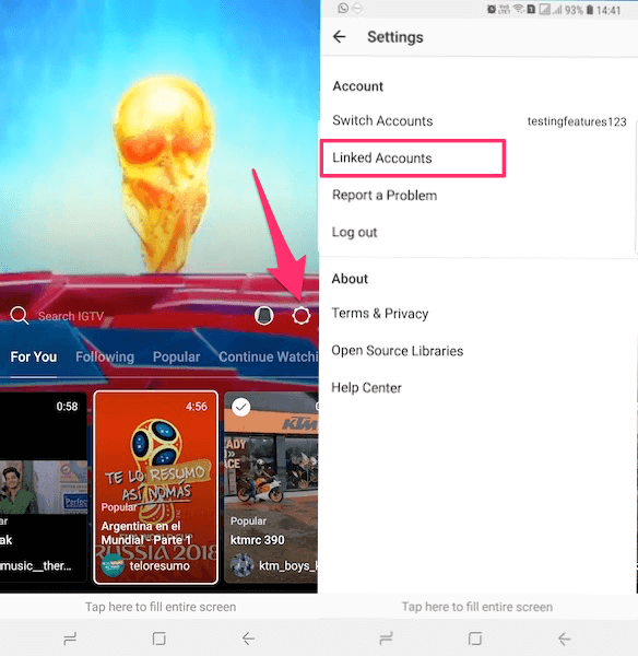 Kapcsolja be az IGTV-t a Facebookhoz