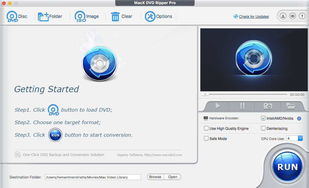 Fonctionnalités de MacX DVD Ripper Pro