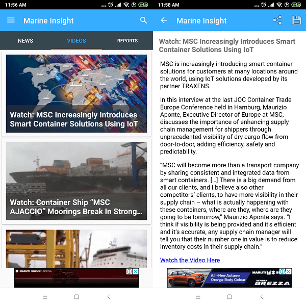 Mariners için Marine Insight uygulaması