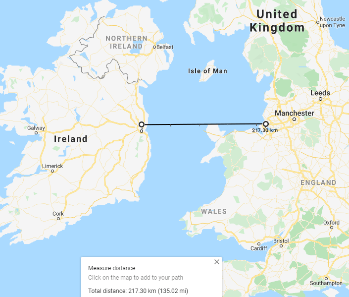 Medir a distância no Google Maps
