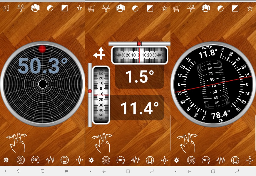 Multi Clinometer app