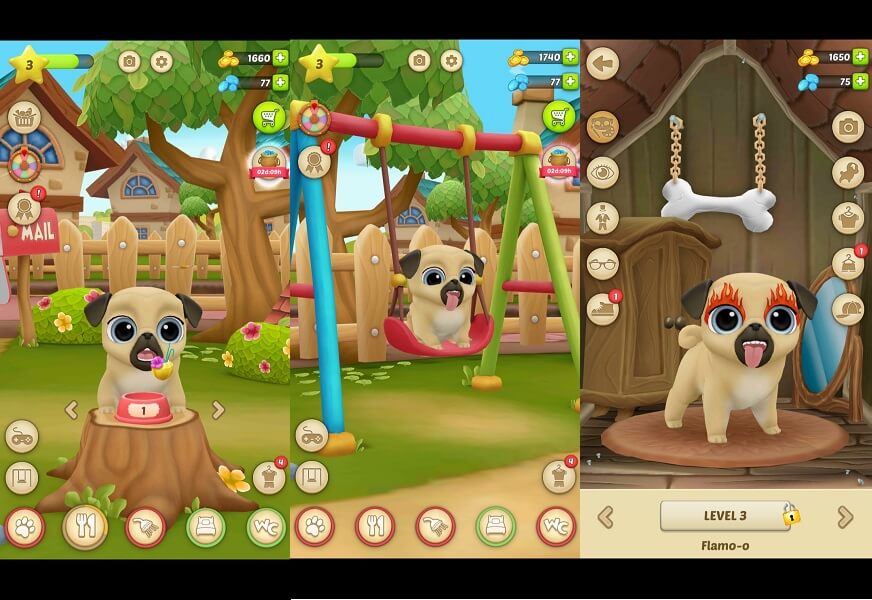 Meu cão de estimação virtual - Pug Louie