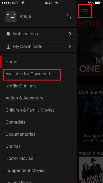 Netflix offline-katselu