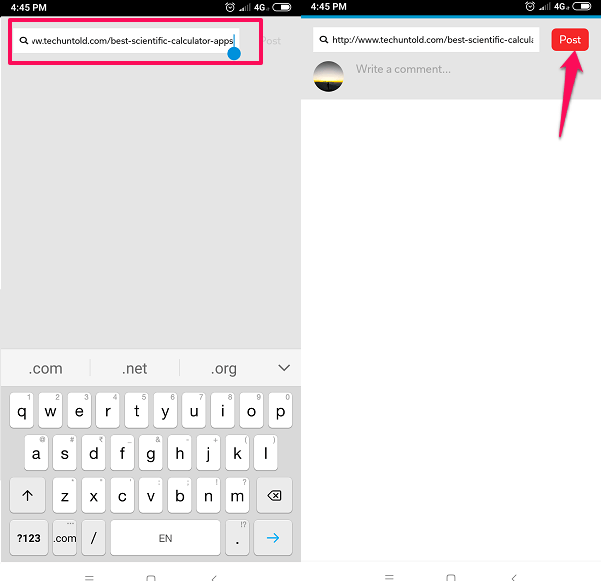 Új tartalom hozzáadása a Flipboard Magazine-hoz URL használatával