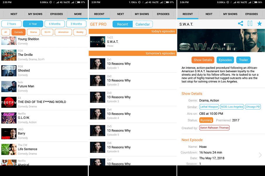 Volgende aflevering - Beste ios Android-app om tv-programma