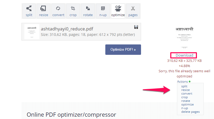 PDF Resizer - PDF-Dateien komprimieren