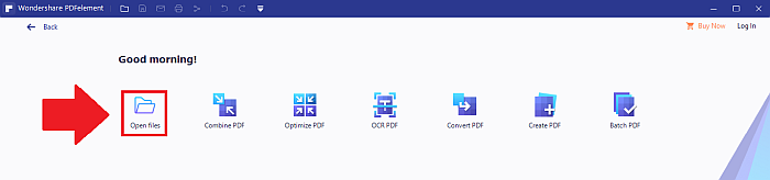 ملفات PDFelement مفتوحة