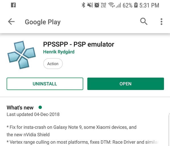محاكي ألعاب PSP - PPSSPP
