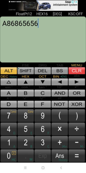 Panecal vitenskapelig kalkulator-app Android iPhone