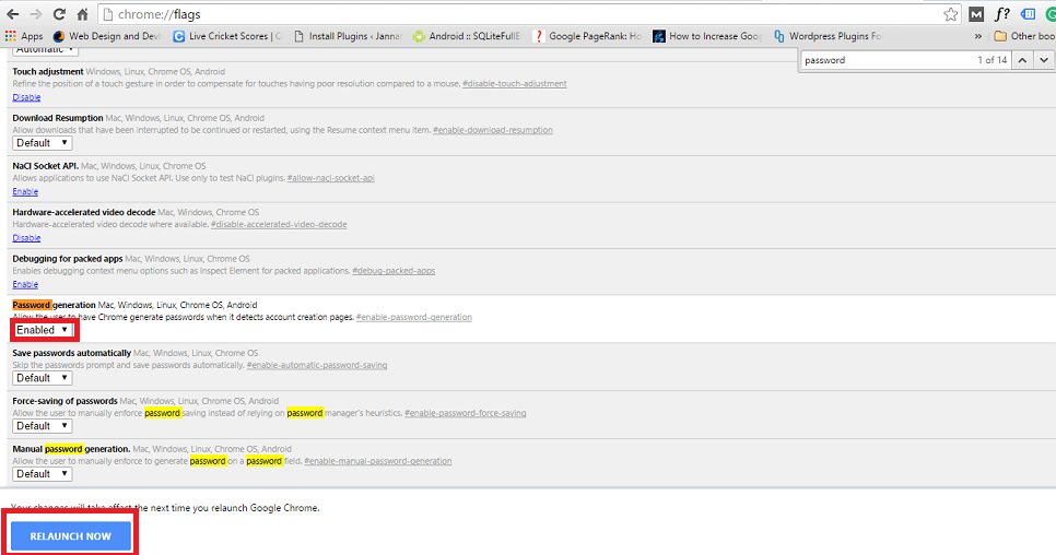 generovat náhodná hesla v Chrome