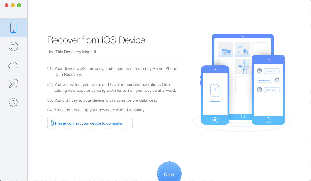 Primo iPhone Data Recovery -katsaus