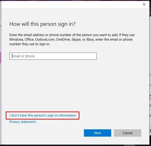 Crie rapidamente uma nova conta no Windows 10