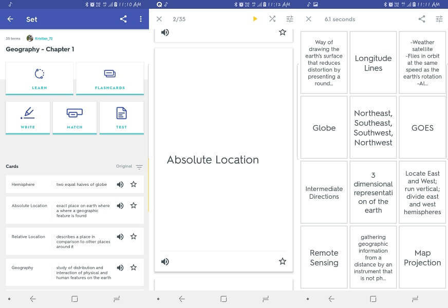 Quizlet - Bästa Flashcard-appar 2018
