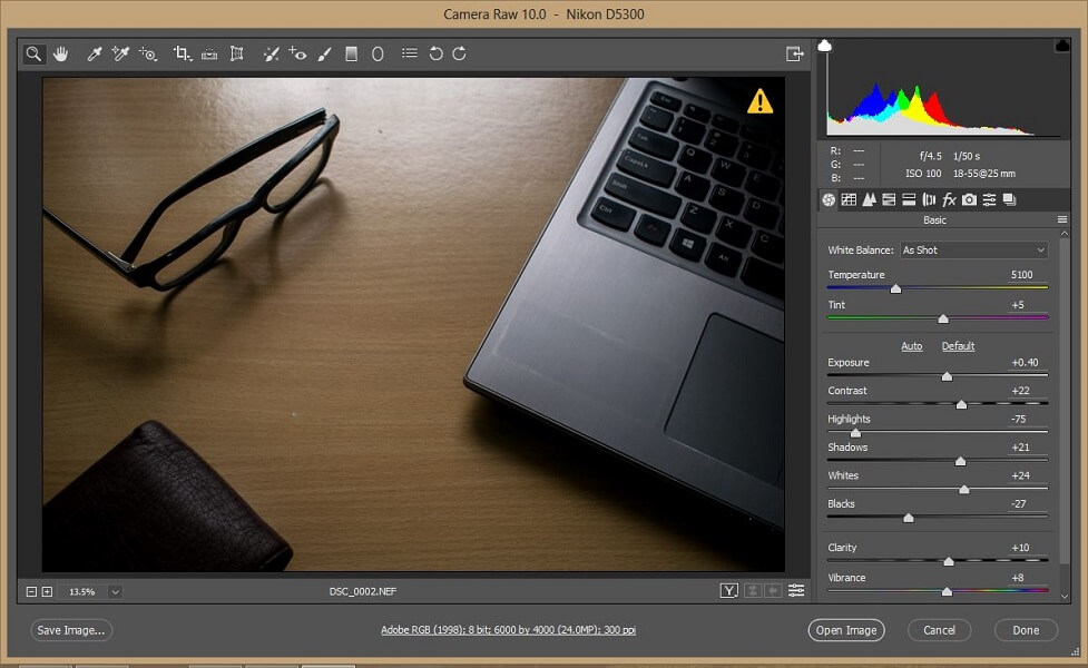 RAW Photoshop
