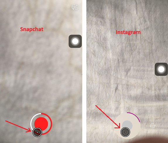 Ta opp på Snapchat uten å holde knappen inne