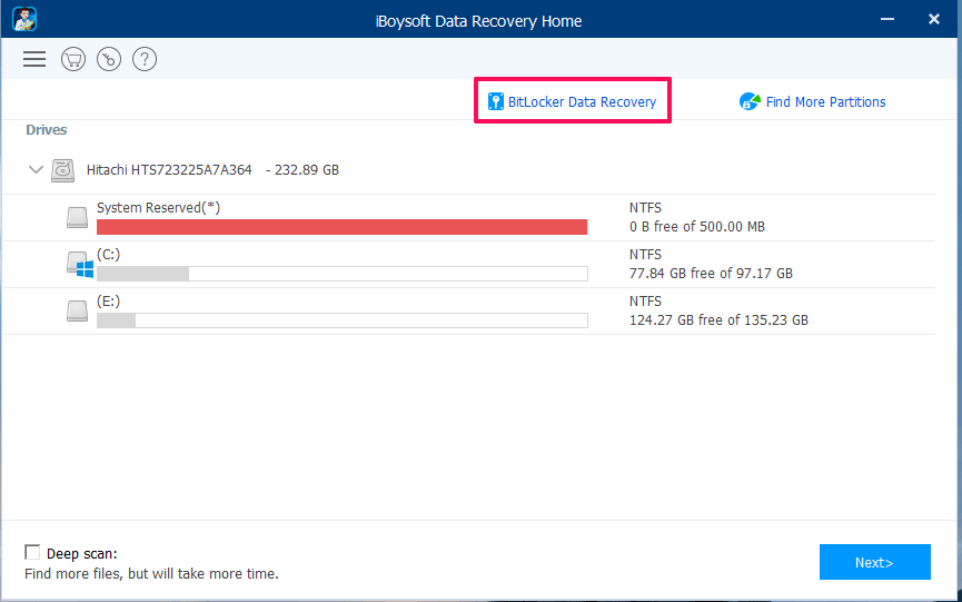 Recupera i dati crittografati