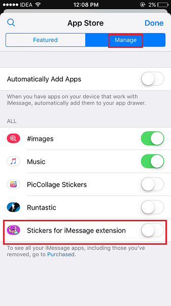 从 iPhone 上的消息中删除应用程序