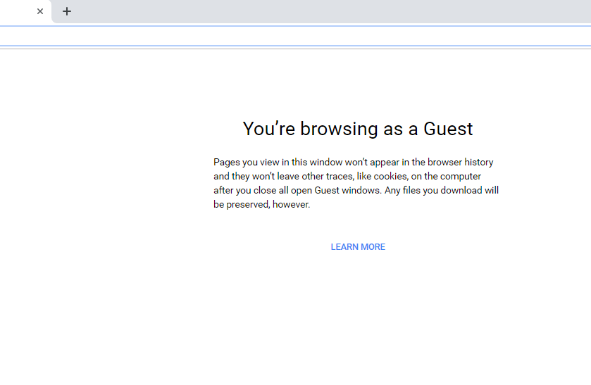 啟用訪客瀏覽 Chrome