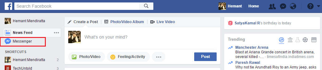 Hae Facebook-viestejä