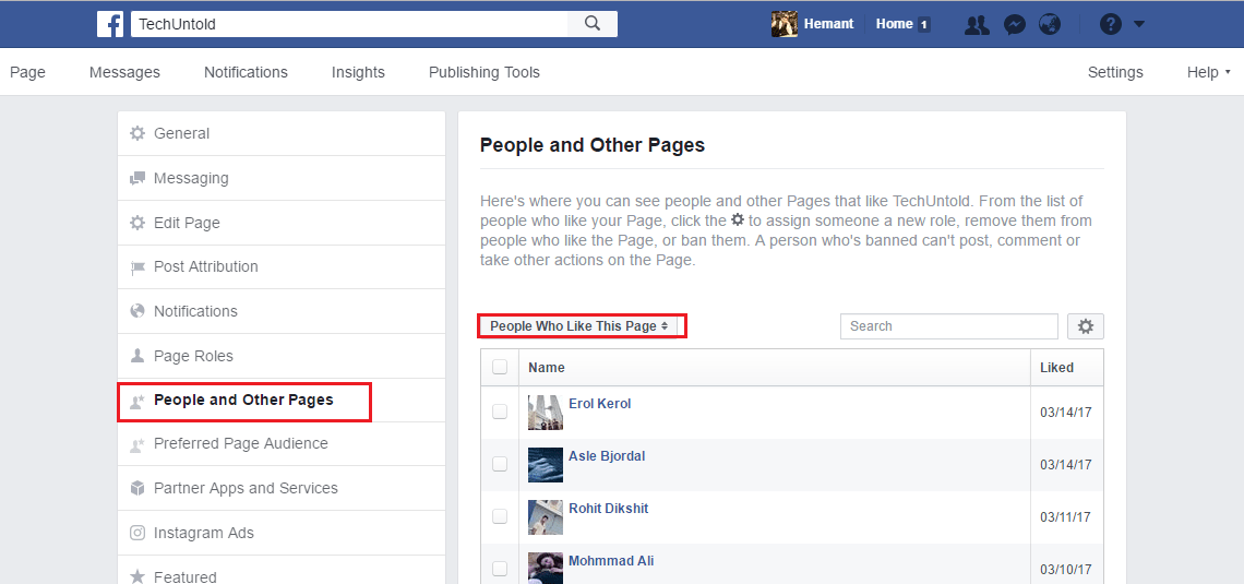 Ver curtidas na página do Facebook no site