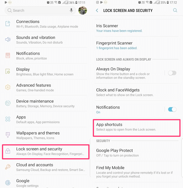 Ustaw skróty do aplikacji na ekranie blokady na Androidzie
