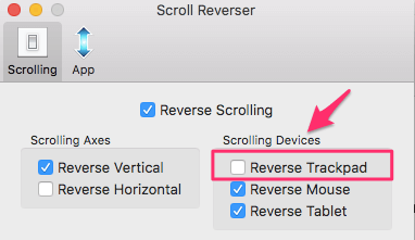 Set Different Scroll Direction For Mouse And Trackpad On Mac