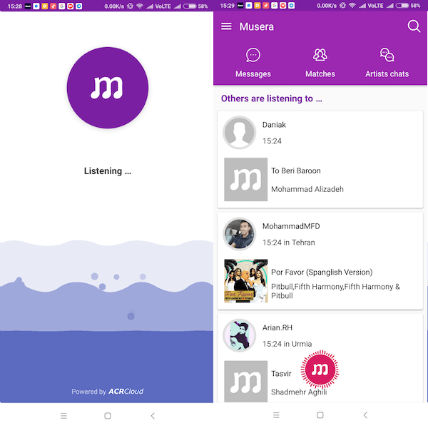 Shazam iPhone Android alternativo - Musera