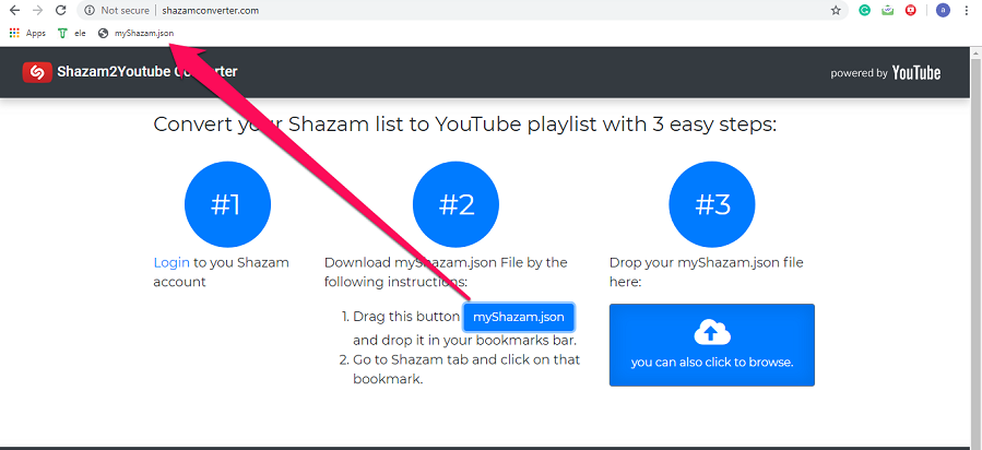Shazam2Youtube 변환기