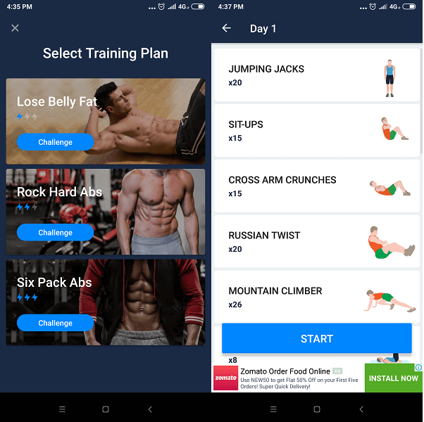 Six Pack en 30 jours - Abs Workout