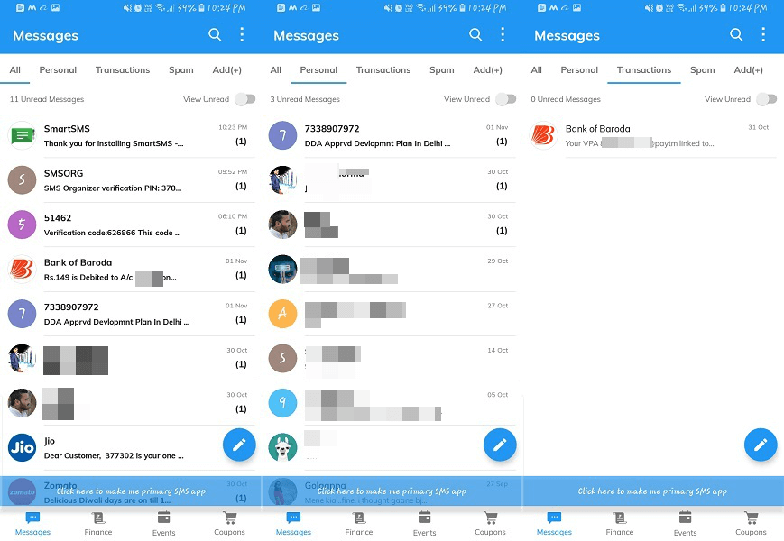 SmartSMS Smart: las mejores aplicaciones de organizador de SMS