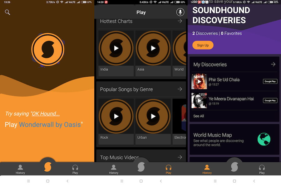 SoundHound - Alternativa de Shazam para iOS y Android