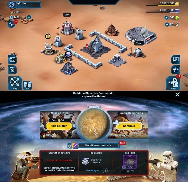 Star Wars - Commander - Лучшие игры по звездным войнам