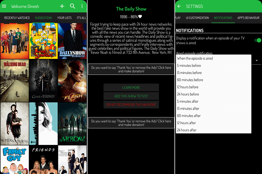 TV Show Tracker - Trakt-client TVST