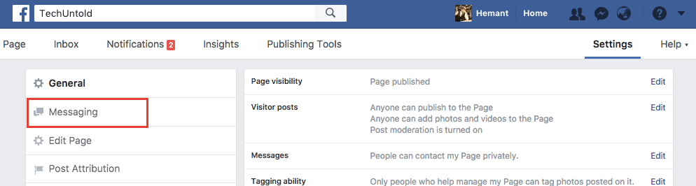 قم بتشغيل الرد التلقائي على Facebook messenger