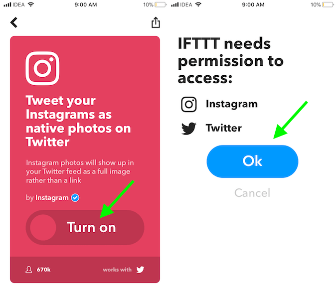 Tweet Fotos de Instagram como nativo en Twitter