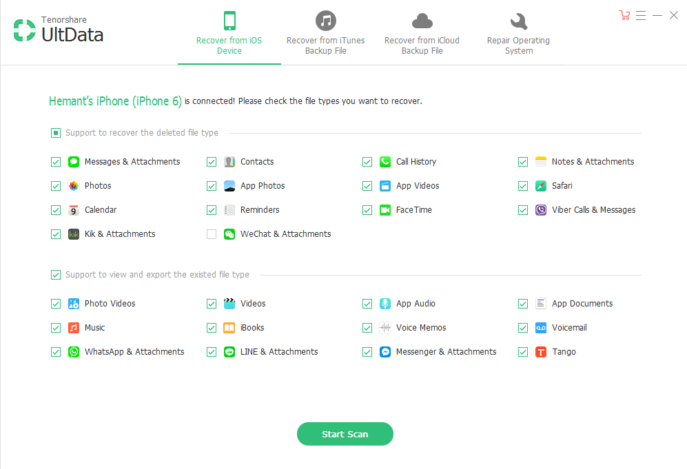 UltData - iPhone data recovery software