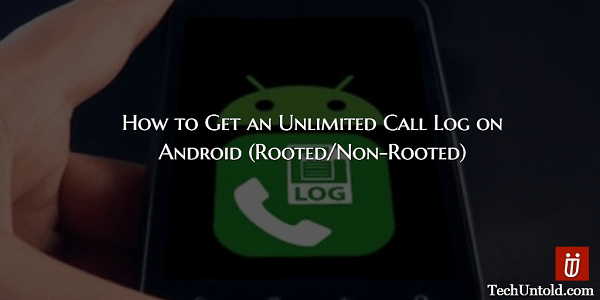 Registro de chamadas ilimitado no Android