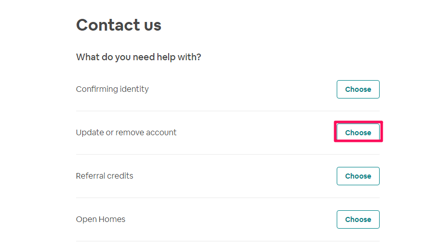 Poista Airbnb-tili pysyvästi