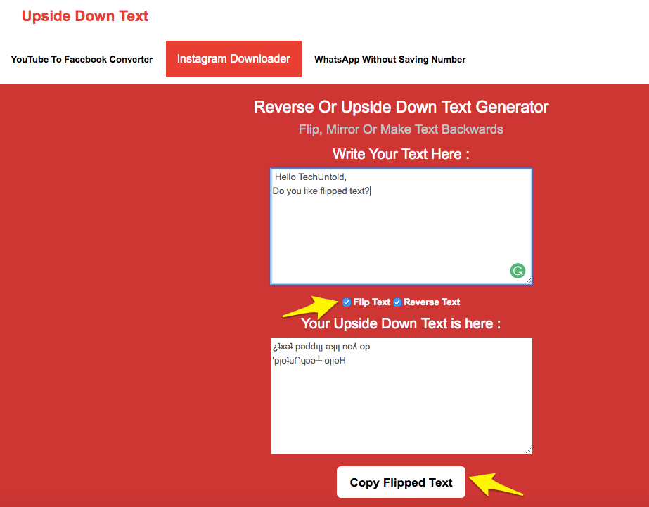 how-to-write-upside-down-in-whatsapp-instagram-in-2022