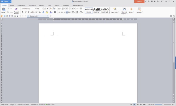 Alternativy LibreOffice – rozhraní WPS Office