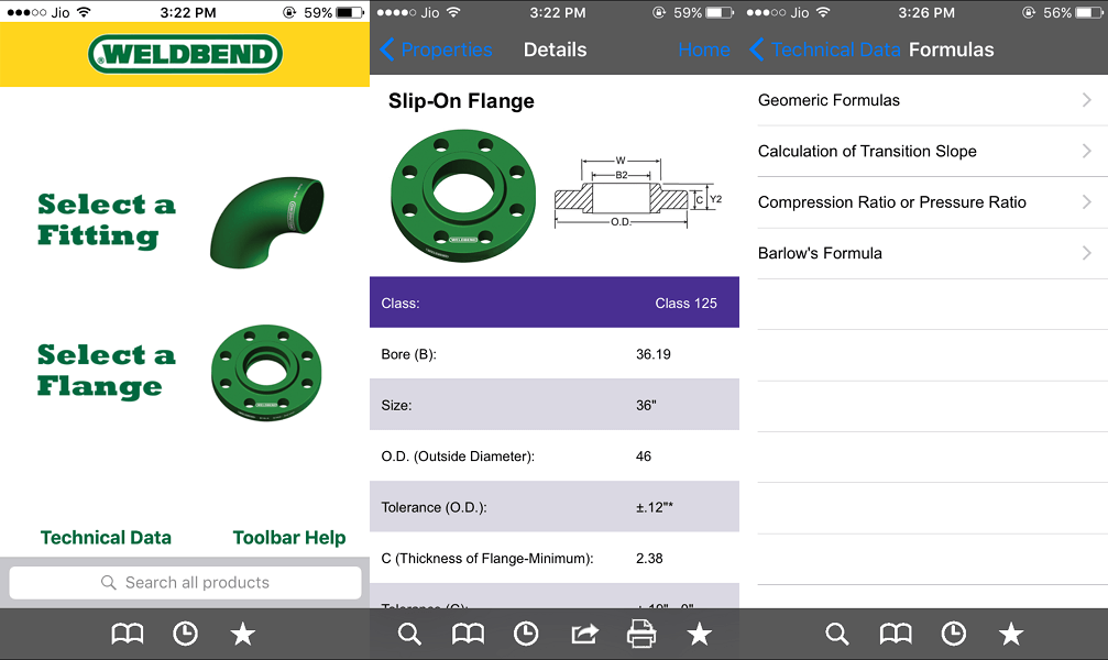 Weldbend Digital Field Reference Companion - formule de tuyauteur