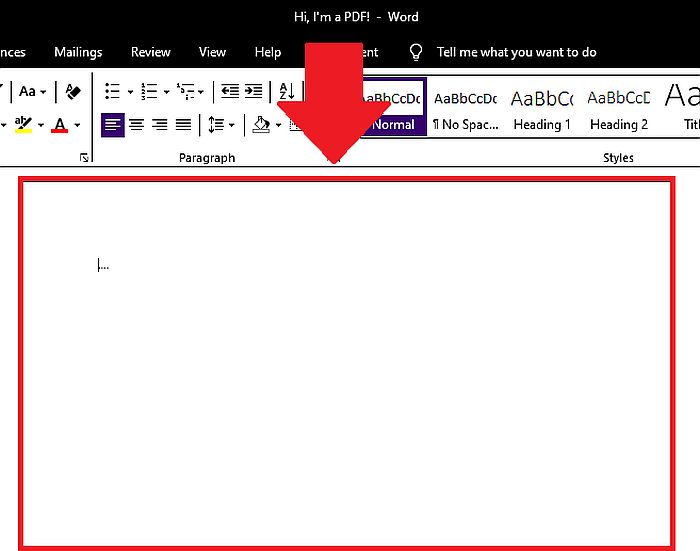 Archivo PDF como un documento de Word editable