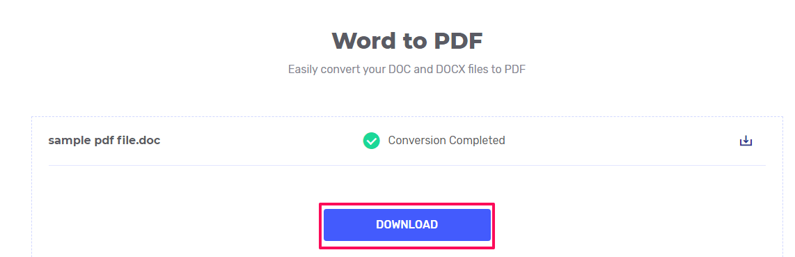 Word a PDF