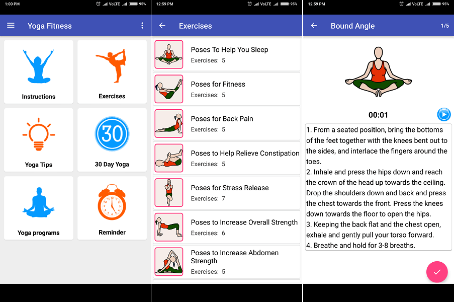 Yoga daglig fitness - Top yoga app