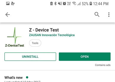Z - Test del dispositivo