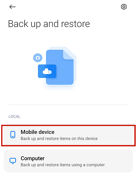Android中的备份和恢复设置