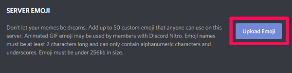 lägg till anpassade emojis på discord