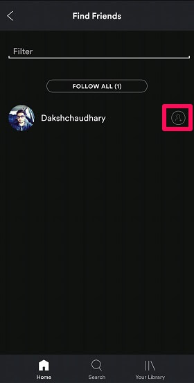 adicionar amigos no Spotify